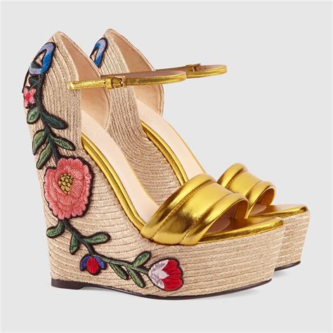 gucci edpadrilles|Gucci platform espadrilles.